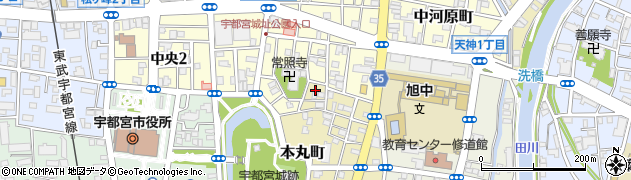 栃木県宇都宮市本丸町5周辺の地図