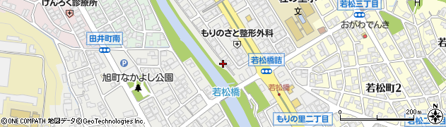 若松橋周辺の地図