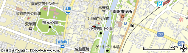 富山県南砺市福光（川原町）周辺の地図