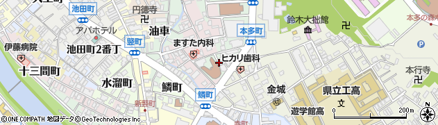 石川県金沢市下本多町（５番丁）周辺の地図