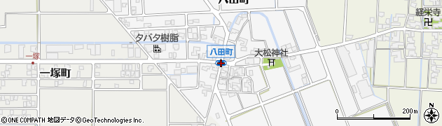 八田町周辺の地図