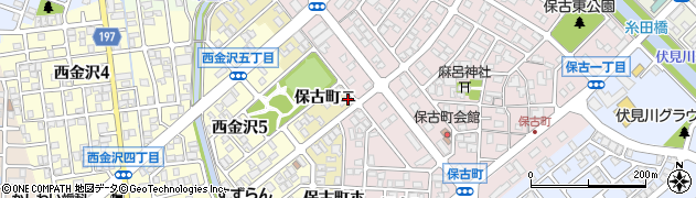 石川県金沢市保古町ニ118周辺の地図