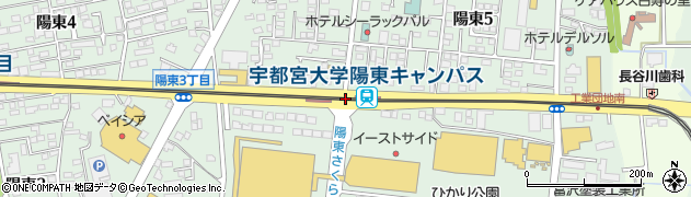 栃木県宇都宮市周辺の地図