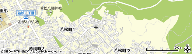 石川県金沢市若松町ツ周辺の地図