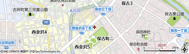 石川県金沢市保古町ニ141周辺の地図