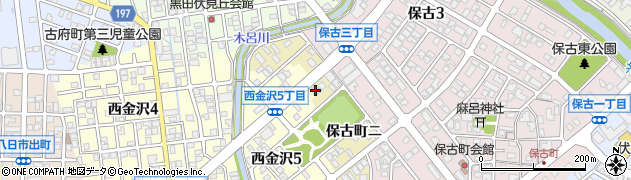 石川県金沢市保古町（ニ）周辺の地図