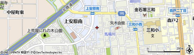 石川県金沢市上安原南88周辺の地図