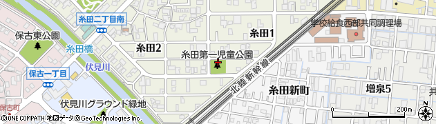 糸田第1児童公園周辺の地図