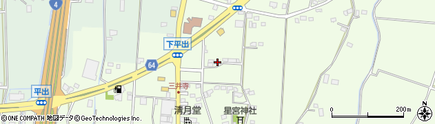 栃木県宇都宮市下平出町153周辺の地図