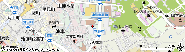 石川県金沢市下本多町周辺の地図