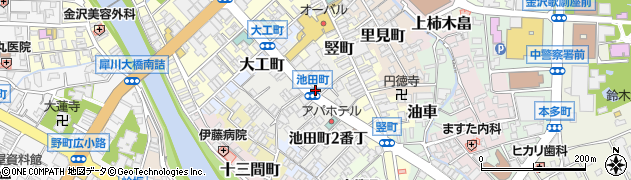 石川県金沢市池田町（３番丁）周辺の地図
