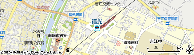 富山県南砺市周辺の地図