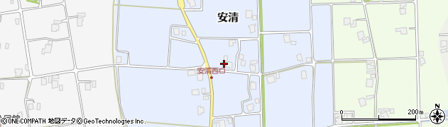 富山県南砺市安清周辺の地図