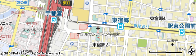 ミント薬局　宇都宮駅前店周辺の地図