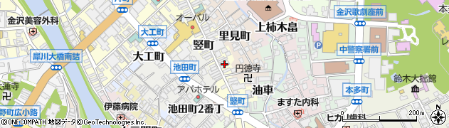 石川県金沢市竪町16周辺の地図