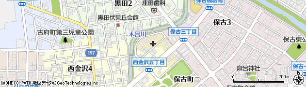 石川県金沢市保古町ニ159周辺の地図