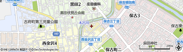 石川県金沢市保古町ニ172周辺の地図