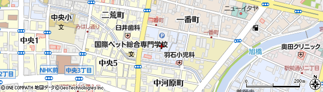 栃木県宇都宮市二番町周辺の地図