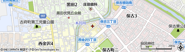 石川県金沢市保古町ニ157周辺の地図