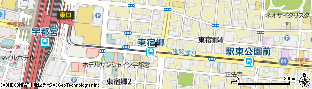 能開センター　個別指導Ａｘｉｓ宇都宮駅東校周辺の地図