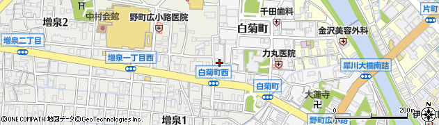 石川県金沢市白菊町20周辺の地図