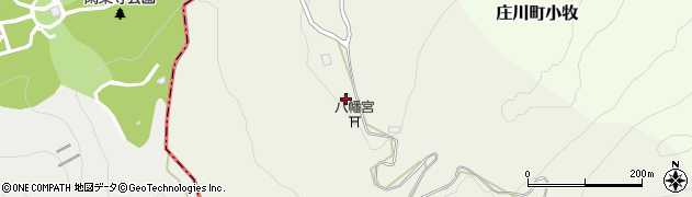 富山県砺波市庄川町前山周辺の地図