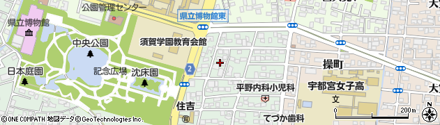 栃木県宇都宮市住吉町4周辺の地図
