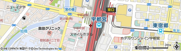 タリーズコーヒー 宇都宮駅ビルパセオ店周辺の地図