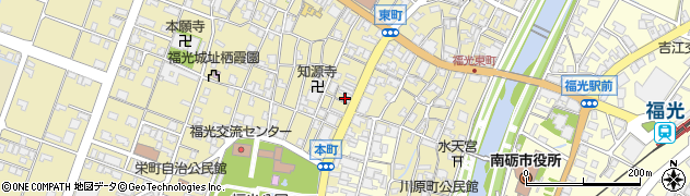 富山県南砺市福光本町周辺の地図