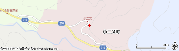 石川県金沢市小二又町ヲ周辺の地図