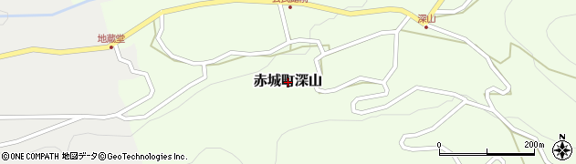 群馬県渋川市赤城町深山周辺の地図