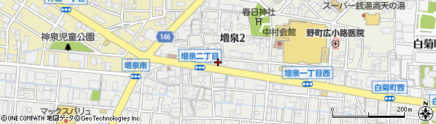 カーコンビニ倶楽部増泉店周辺の地図