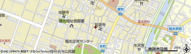 富山県南砺市福光（中荒町）周辺の地図