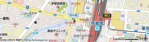 アップルチケット宇都宮店周辺の地図