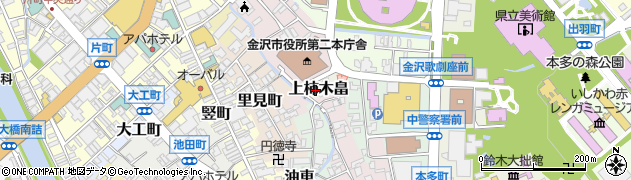 石川県金沢市上柿木畠周辺の地図
