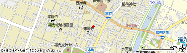 富山県南砺市福光五宝町周辺の地図