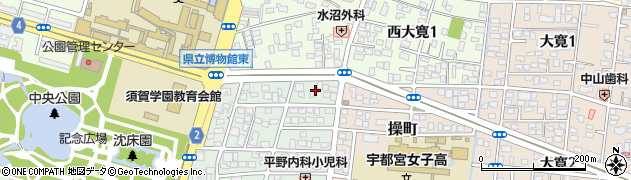 栃木県宇都宮市住吉町1周辺の地図