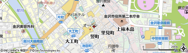 石川県金沢市竪町37周辺の地図