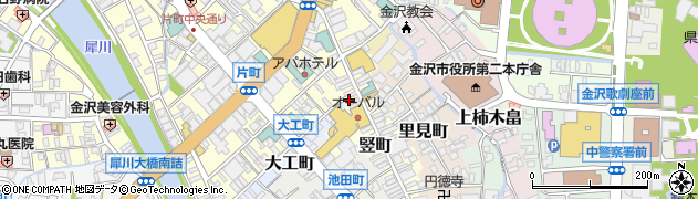 石川県金沢市竪町84周辺の地図
