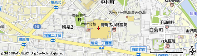アピタ金沢店防災センター周辺の地図