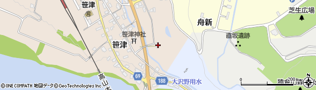 富山県富山市笹津584周辺の地図