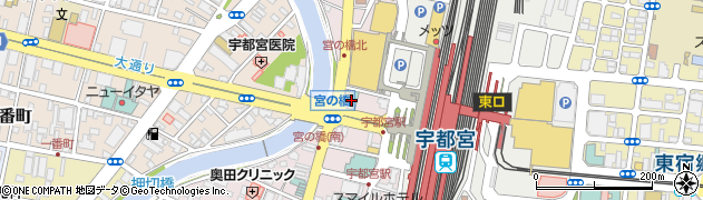 ホテルサンルート宇都宮周辺の地図