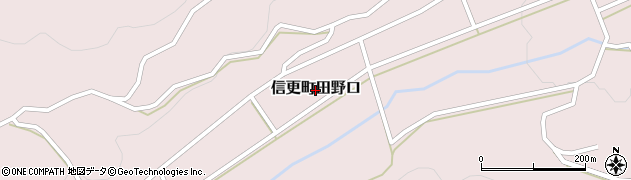 長野県長野市信更町田野口周辺の地図