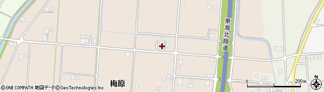 富山県南砺市梅原8606周辺の地図