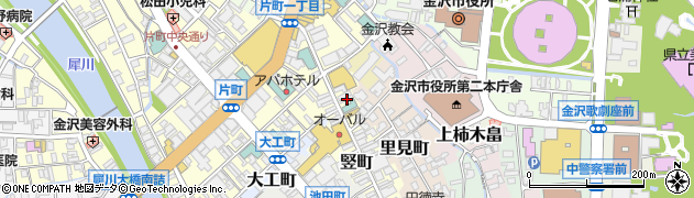 石川県金沢市竪町43周辺の地図