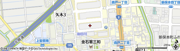 若松梱包運輸倉庫株式会社　金沢トラックターミナルチルド共配センター周辺の地図