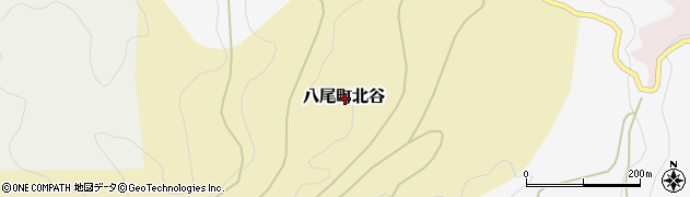 富山県富山市八尾町北谷周辺の地図