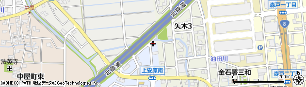 石川県金沢市上安原南1周辺の地図