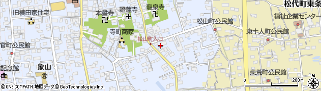 長野県長野市松代町（松代御安町）周辺の地図