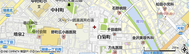 石川県金沢市白菊町16周辺の地図